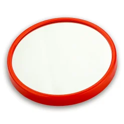 Kiamami Valentina Miroir Grossissant 13 Cm Avec Ventouse Et Cadre Rouge