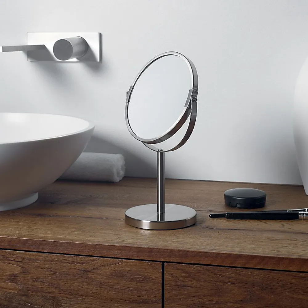 Miroir Grossissant|Spirella Miroir grossissant sur pied Acier SYDNEY Chromé