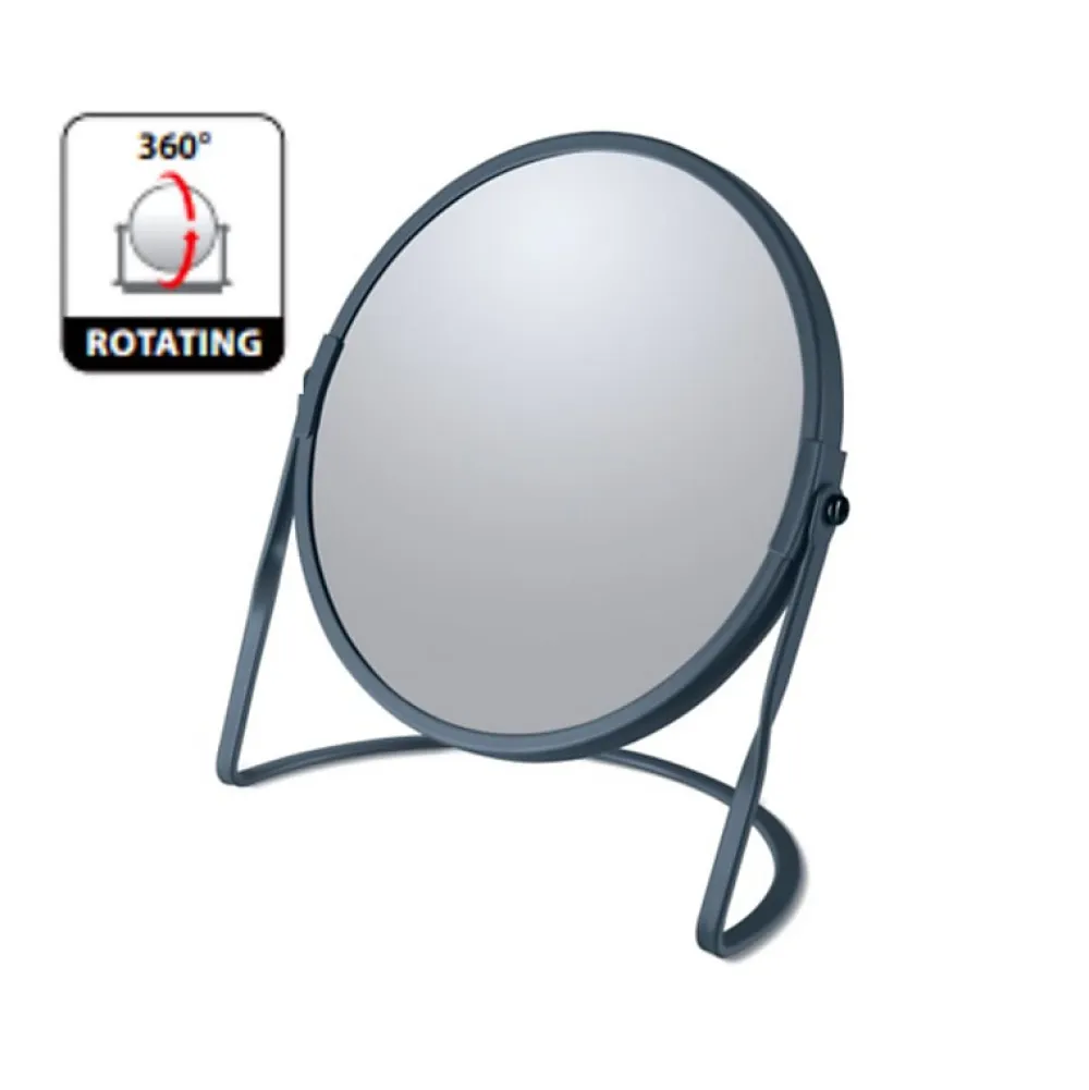 Miroir Grossissant|Spirella Miroir grossissant sur pied Acier AKIRA Pétrole mat