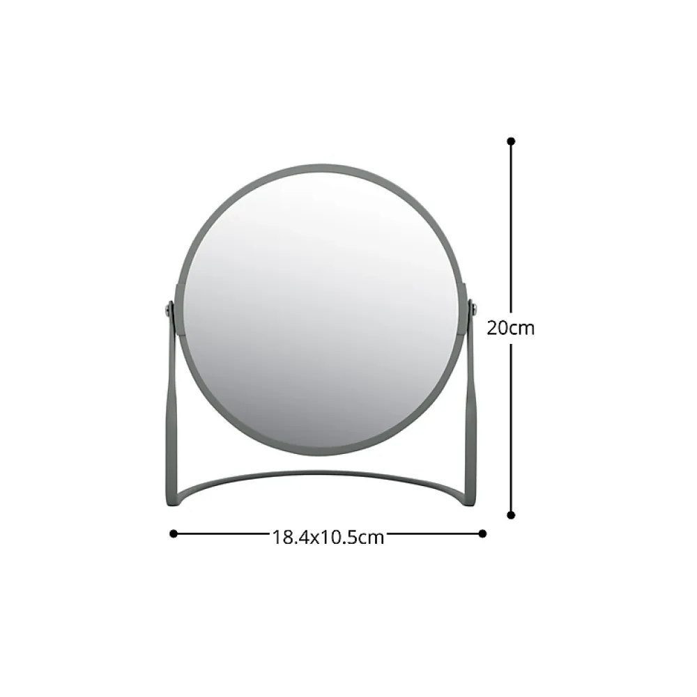Spirella Miroir grossissant sur pied Acier AKIRA Gris mat