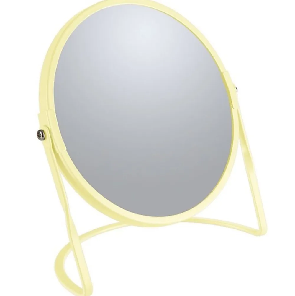 Miroir Grossissant|Spirella Miroir grossissant sur pied Acier AKIRA Jaune mat