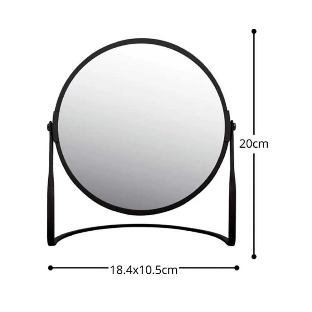 Spirella Miroir grossissant sur pied Acier AKIRA Noir mat