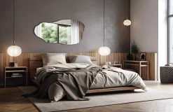 Tulup Miroir irrégulier 50 x 100 pour chambre 1 pièce