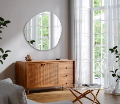 Miroir Grossissant|Tulup Miroir irrégulier 67 x 68 pour salle de bain 1 pièce