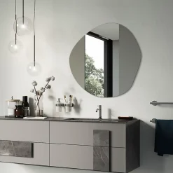 Miroir Grossissant|Tulup Miroir irrégulier 67 x 68 pour salle de bain 1 pièce