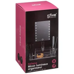 5Five Miroir led 14 compartiments Transparent Selena -