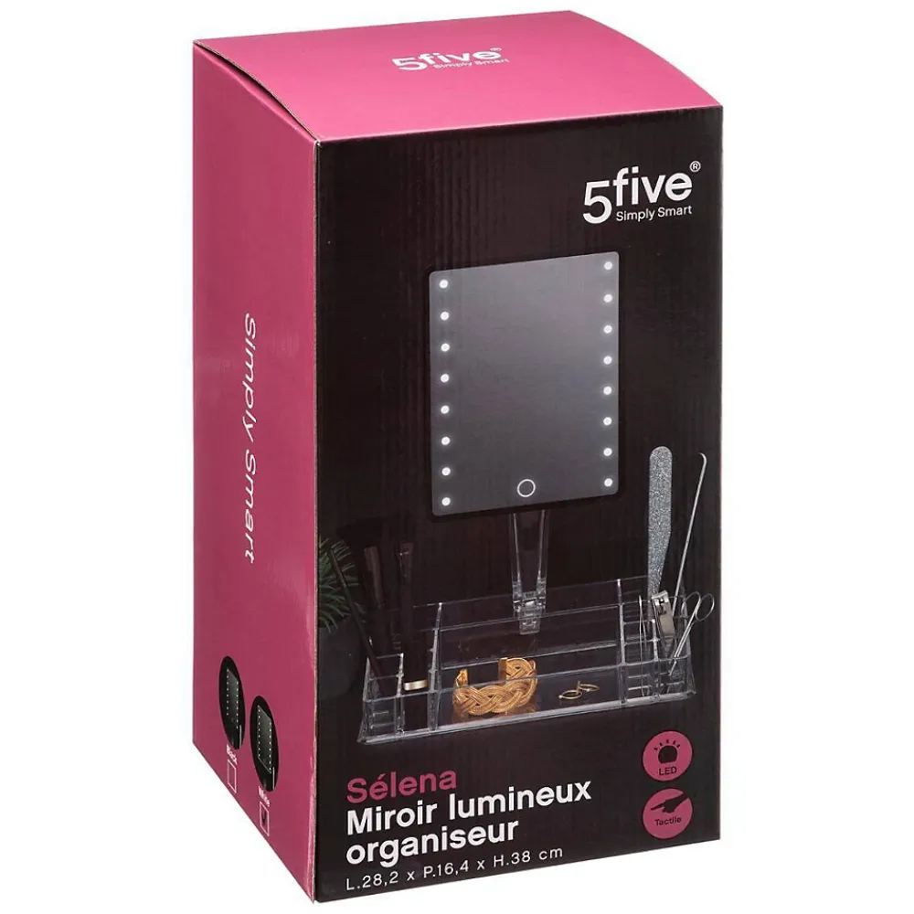 5Five Miroir led 14 compartiments Transparent Selena -