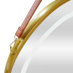 Pro.Tec Miroir LED avec corde Picerno 60 x 60 x 4 cm or