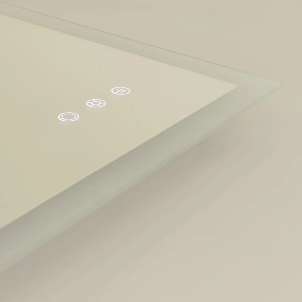 Saniverre Miroir LED lumineux TEMEO 70 x 100 cm (ou 100x70) antibuée + intensité 2100 lms & couleur réglables salle de bain -