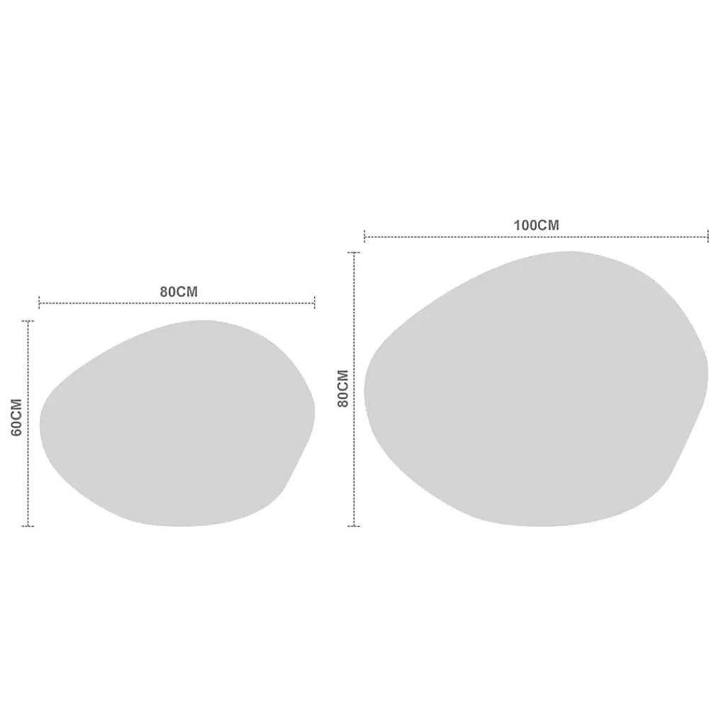 Miroir Lumineux|Brand Home Deluxe Miroir LED MAY asymétrique - 80 x 100 cm