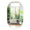 Miroir Lumineux|Tulup Miroir LED ovale 40x70 cm lumiere chaude salle de bain