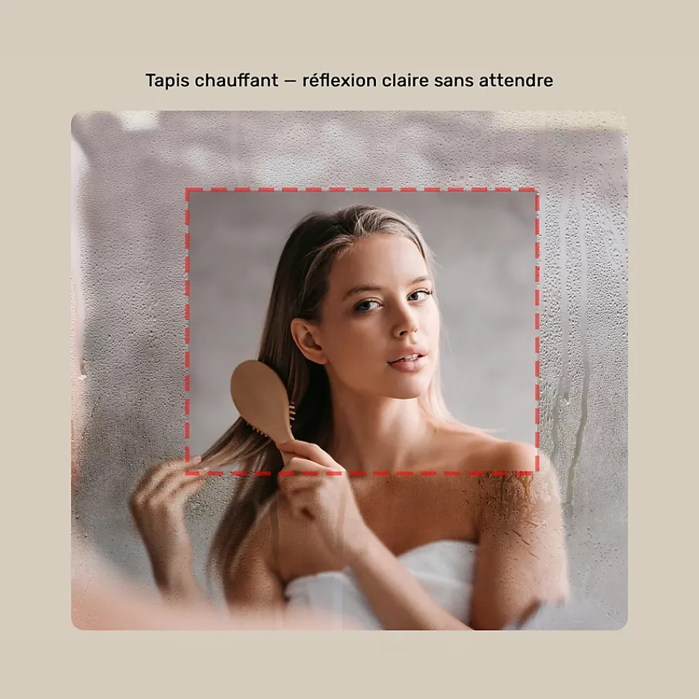 Miroir Lumineux|Artforma Miroir LED Salle de Bain - - Forme arrondie - 120x70cm - LED Dual + interrupteur tactile + anti-buée