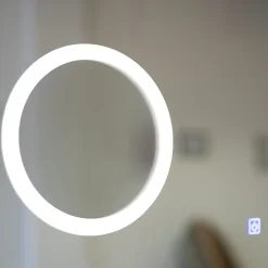 Miroir Grossissant Lumineux|Kiamami Valentina Miroir Led 100X70 Avec Allumage Tactile Et Horloge Digitale Intégrée