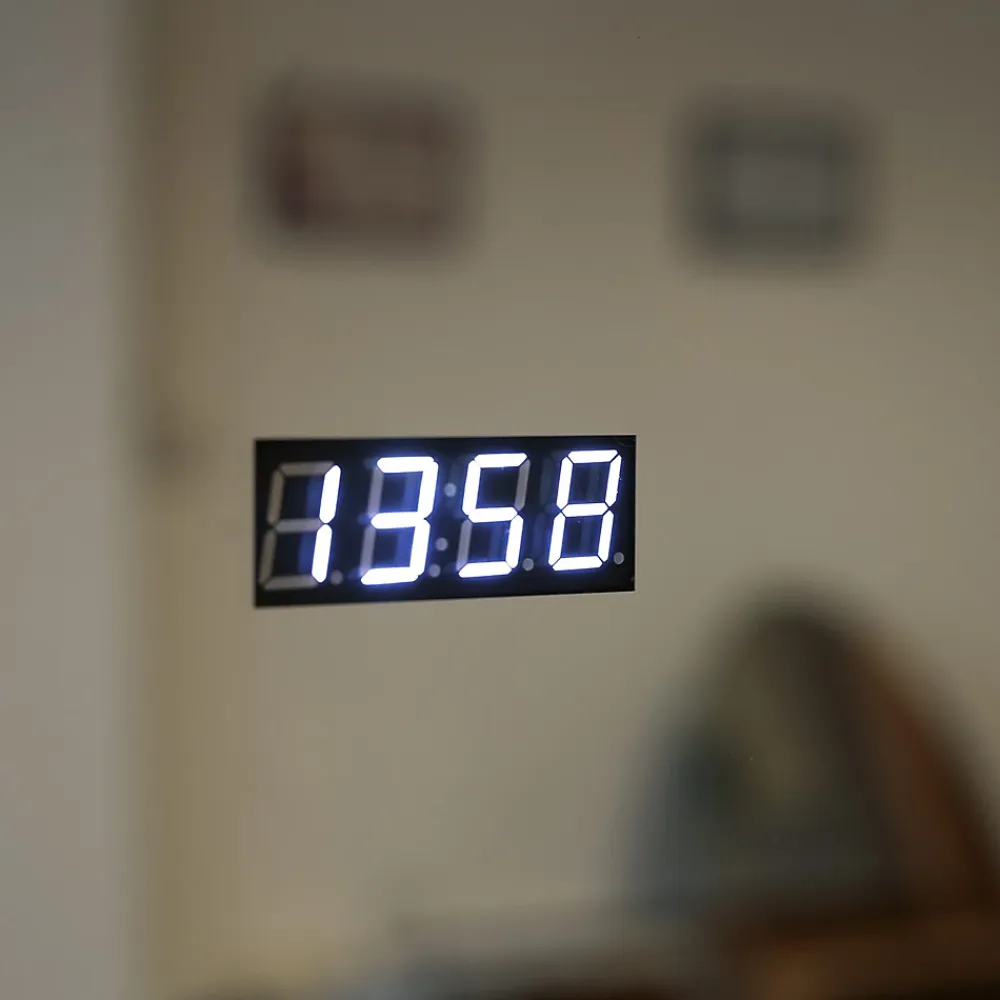 Miroir Grossissant Lumineux|Kiamami Valentina Miroir Led 80X60 Avec Horloge Numérique Et Lentille De Grossissement
