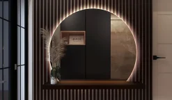 Miroir Lumineux|Tulup Miroir LED 84x100 cm contemporain lumière neutre 1 pc