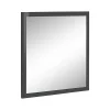 Dmora Miroir Lelia, Miroir de salle de bain, 100% Made in Italy, 60x2h60 cm, Anthracite Brillant