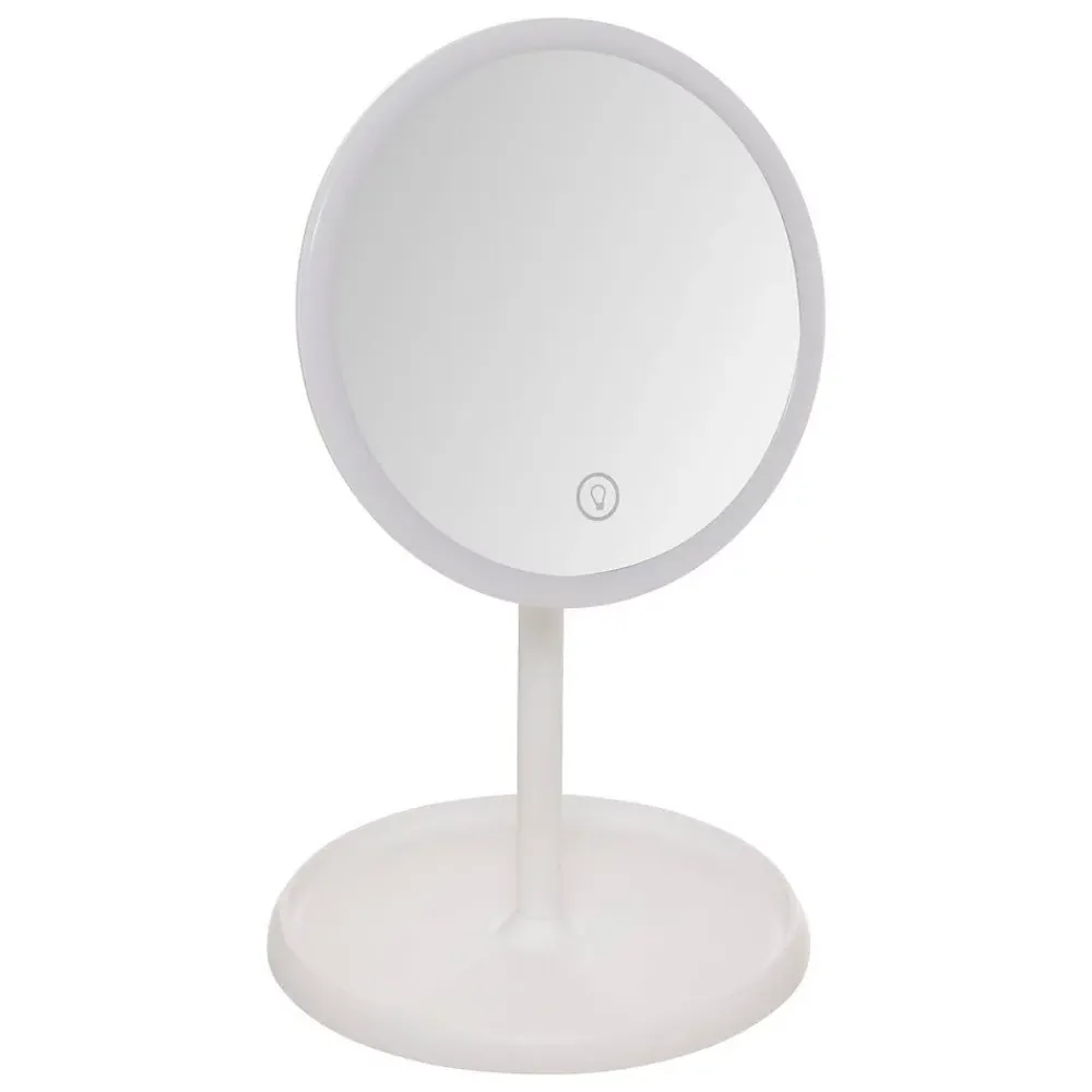 Miroir Simple|5Five Miroir lumineux L19cm blanc - Blanc-