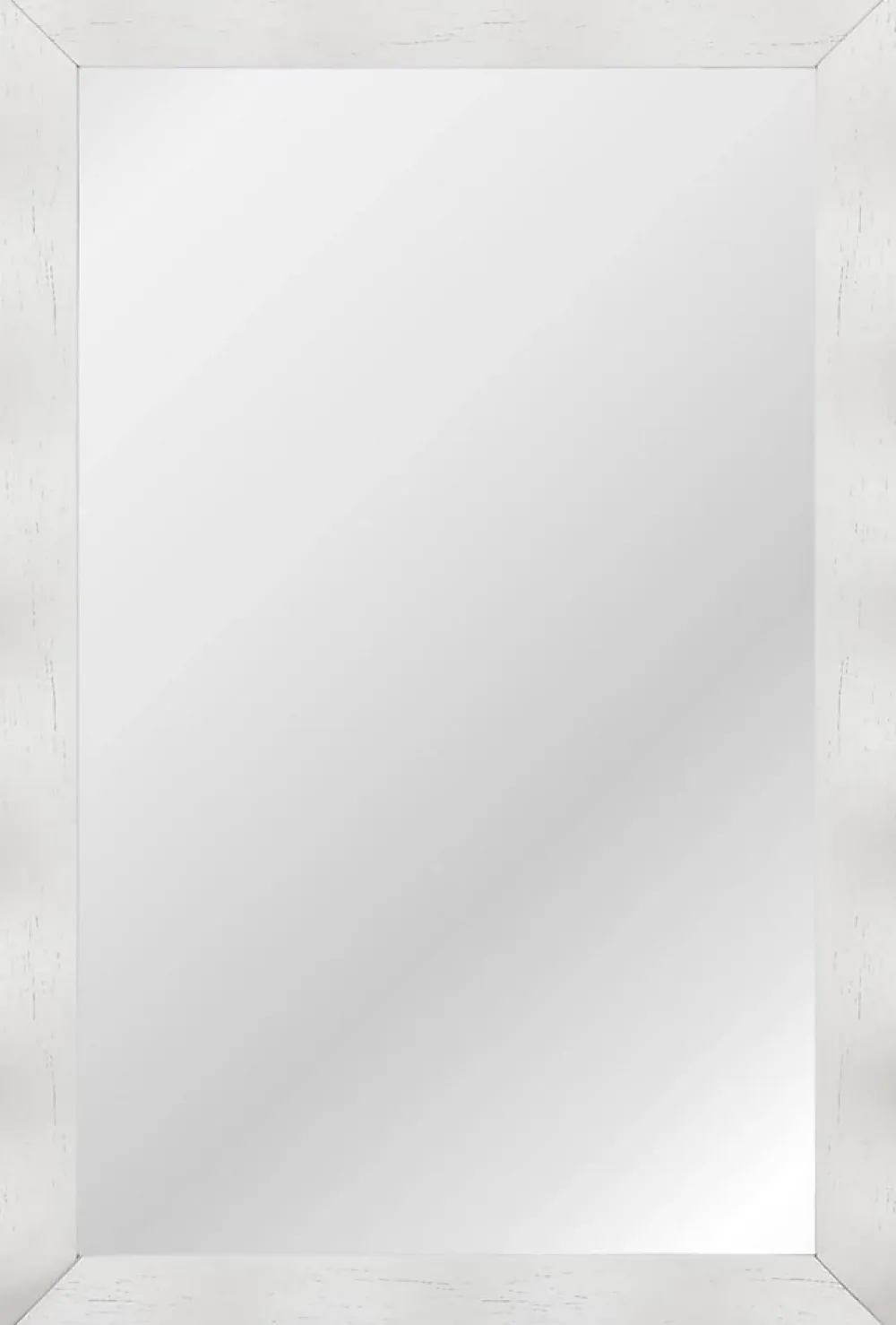 Giantex Miroir Mural 106 x 71,5 cm, Cadre en Bois d'Hévéa, Miroir de Courtoisie à Suspension, pour Salle de Bain, Salon, Entrée, Blanc