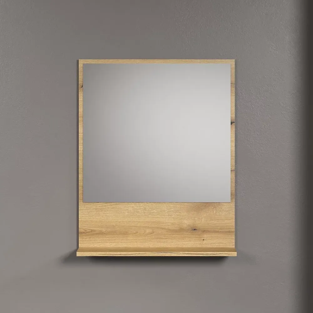 Calicosy Miroir mural avec 1 tablette L60 cm - PUREBLISS