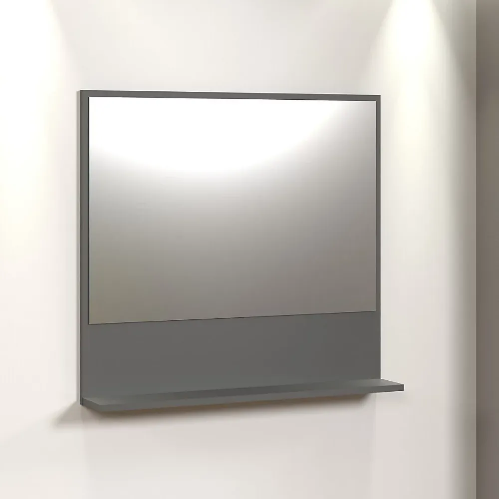 Calicosy Miroir mural avec 1 tablette L80 cm - PUREBLISS