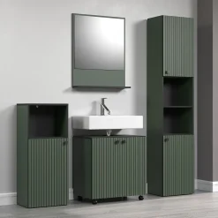 Calicosy Miroir mural avec 1 tablette L60 cm - PUREBLISS