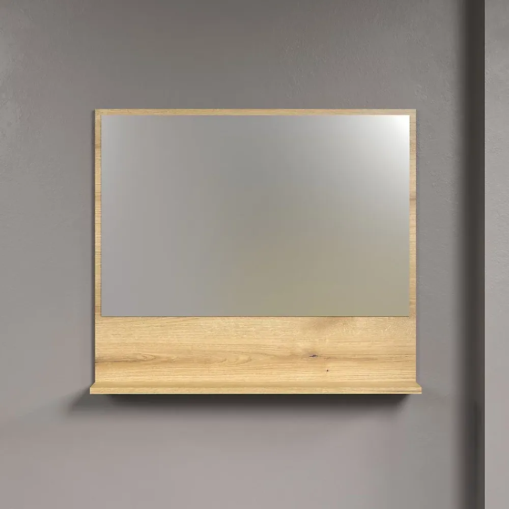 Calicosy Miroir mural avec 1 tablette L80 cm - PUREBLISS