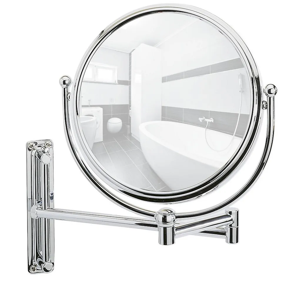Miroir Grossissant|Wenko Miroir mural grossissant de salle de bain Deluxe - Diam. 19 cm
