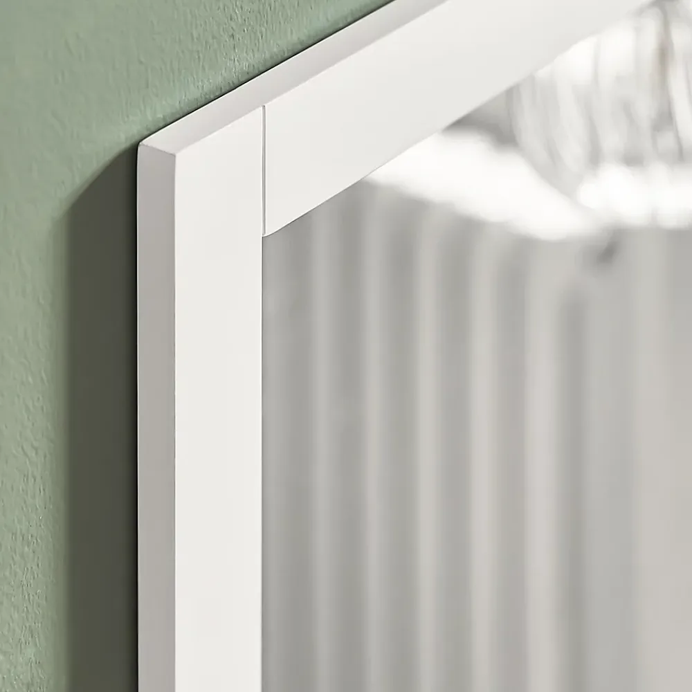 Sobuy Miroir Mural Meuble Salle de Bain avec 1 étage plateau, FRG129-W,