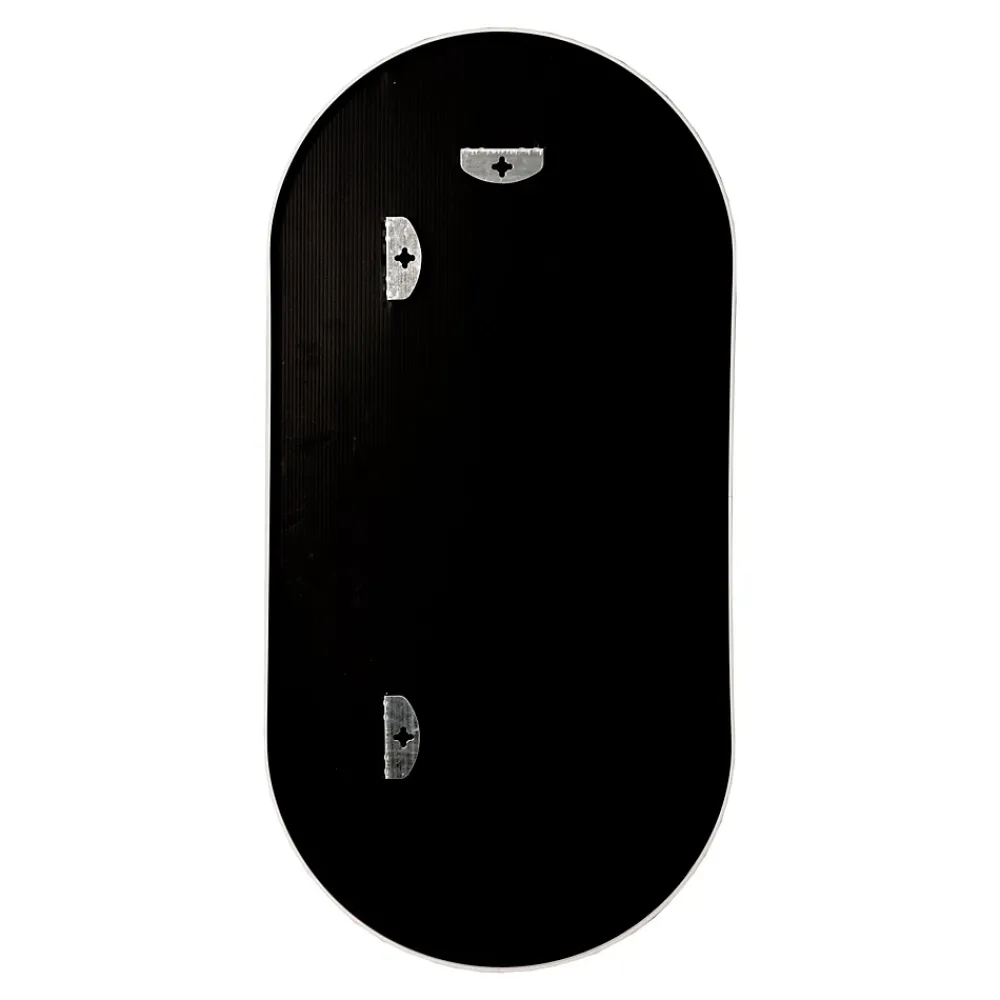 Helloshop26 Miroir mural ovale 40 x 80 blanc