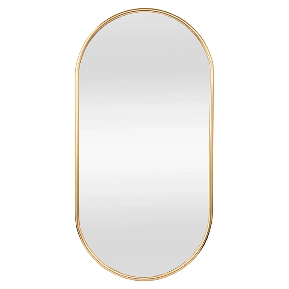 Helloshop26 Miroir mural ovale 40 x 80
