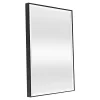 Helloshop26 Miroir mural rectangulaire 72 x 52 noir