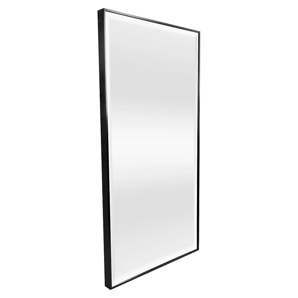Miroir Simple|Helloshop26 Miroir mural rectangulaire 102 x 52 noir