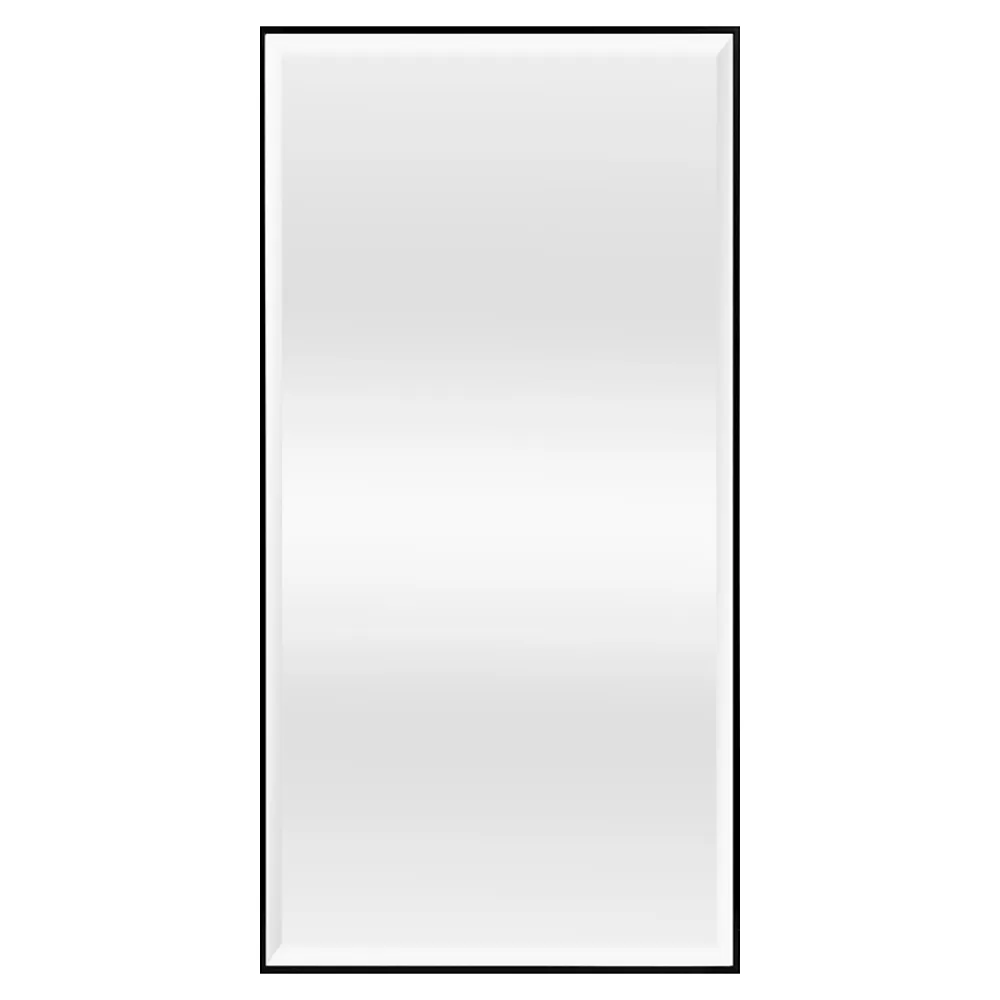 Miroir Simple|Helloshop26 Miroir mural rectangulaire 102 x 52 noir