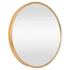Miroir Simple|Helloshop26 Miroir mural rond 50 cm dore