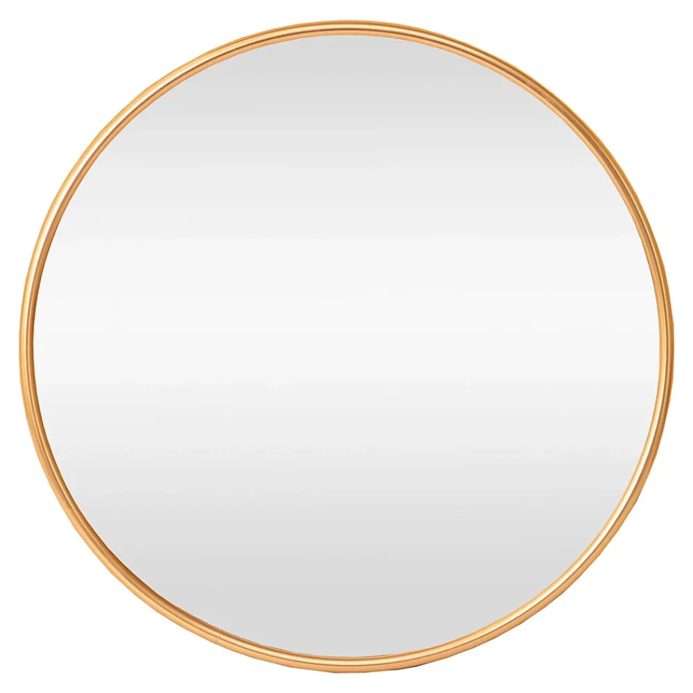 Miroir Simple|Helloshop26 Miroir mural rond 50 cm dore