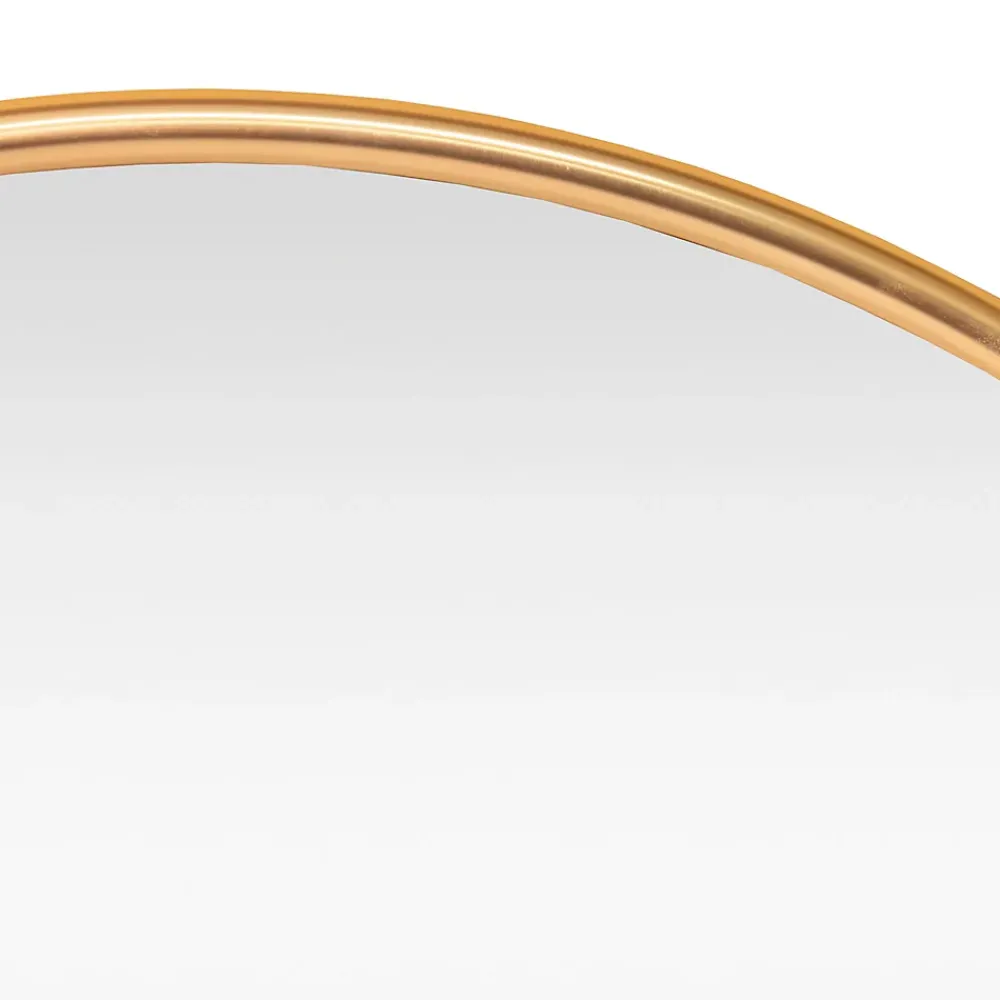 Miroir Simple|Helloshop26 Miroir mural rond 50 cm dore