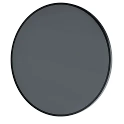 Miroir Simple|Bernstein Miroir mural rond design de salle de bain, cadre en aluminium, verre 4mm - 8232 - Couleur et Noir, 60cm