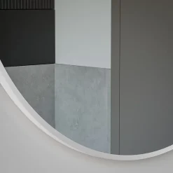 Bernstein Miroir mural rond design de salle de bain, cadre en aluminium, verre 4mm - 8232 - Couleur et Blanc, 80cm