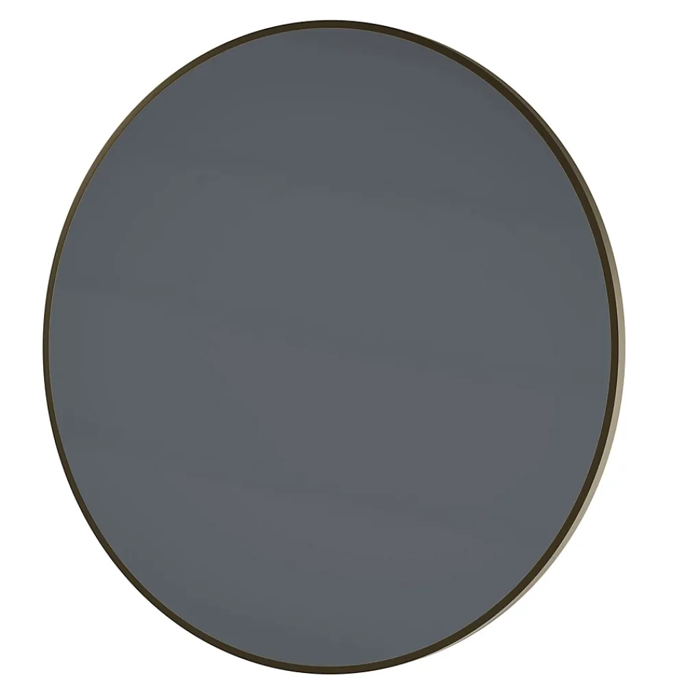 Bernstein Miroir mural rond design de salle de bain, cadre en aluminium, verre 4mm - 8232 - Couleur et 80cm, Or