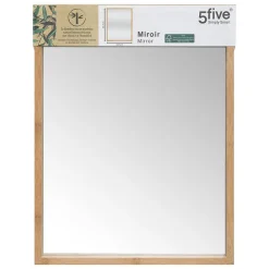 5Five Miroir mural 34x44cm bambou -