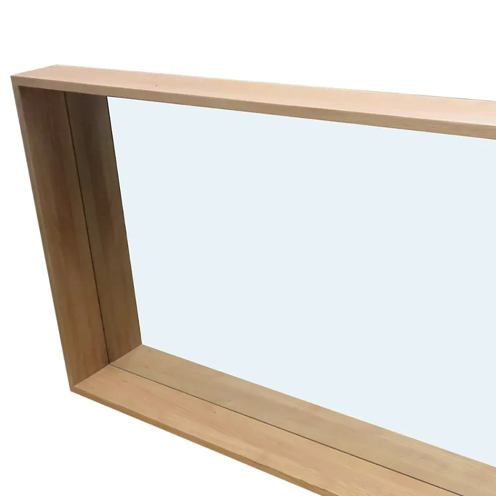 Cooke & Lewis Miroir non lumineux effet chêne l.120 x P.13 x H.80 cm, Harmon