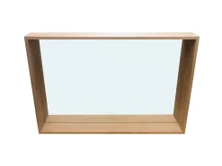 Cooke & Lewis Miroir non lumineux effet chêne l.120 x P.13 x H.80 cm, Harmon