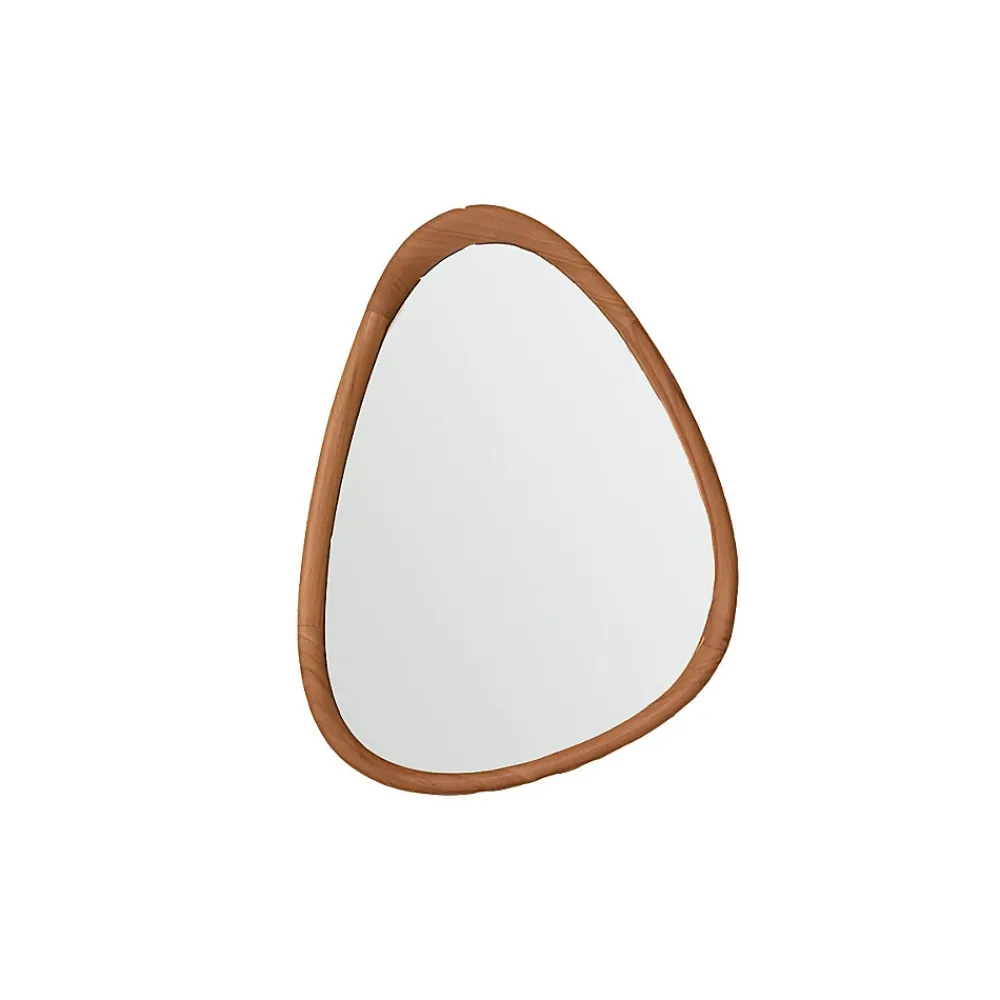 Miroir Simple|Berah Getah Miroir organique en teck massif 75x60 cm