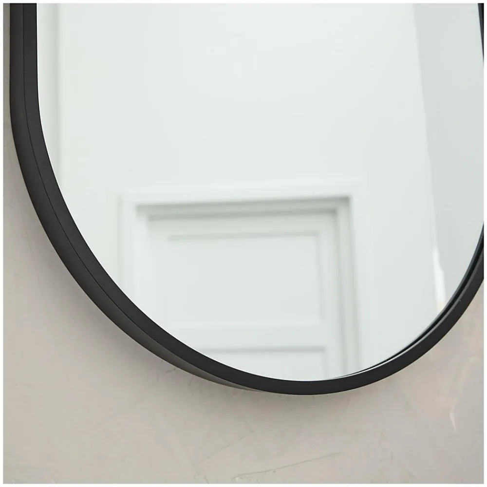 Mob-In Miroir ovale 40 x 70 cm PEPPER Noir