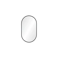 Mob-In Miroir ovale 40 x 70 cm PEPPER Noir