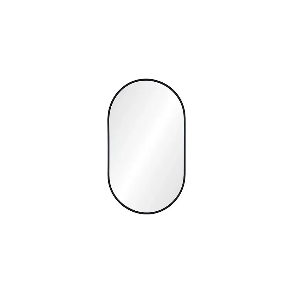 Mob-In Miroir ovale 40 x 70 cm PEPPER Noir