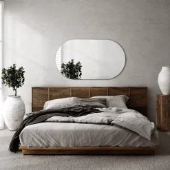 Miroir Simple|Tulup Miroir ovale 40x70 cm mural salle de bain 1 pièce