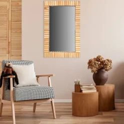 Miroir Simple|Rea MIROIR KLNA-MR03 35CM BROWN 55X35X2CM