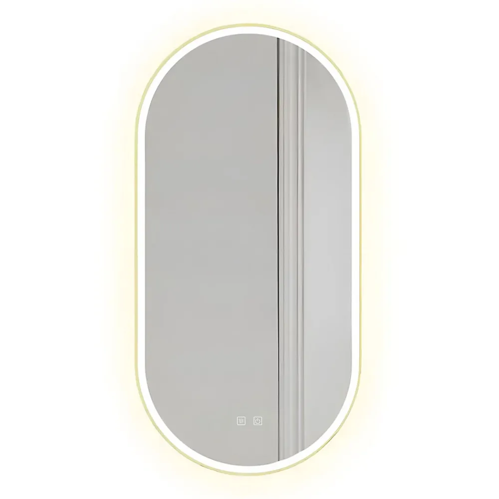 Miroir Lumineux|Rea MIROIR LED OVL GOLD 50X100CM 0