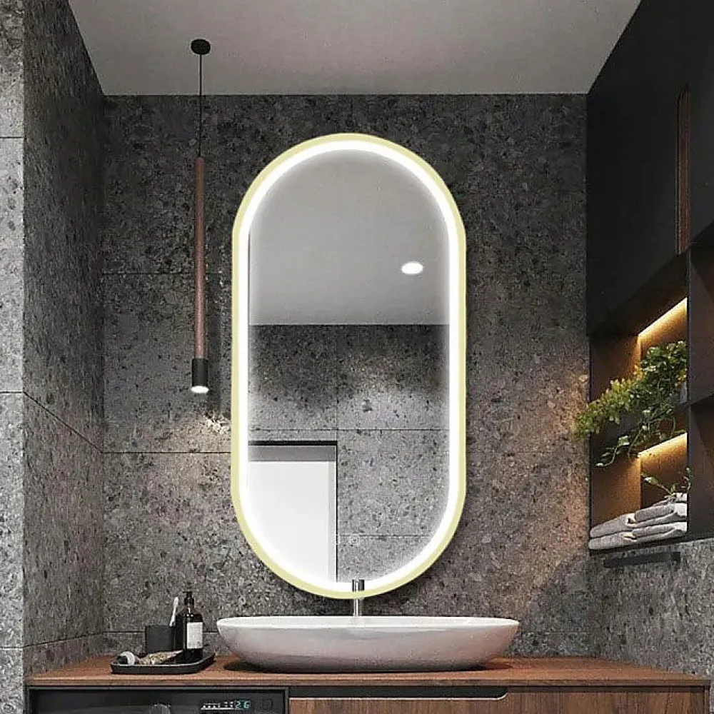 Miroir Lumineux|Rea MIROIR LED OVL GOLD 50X100CM 0